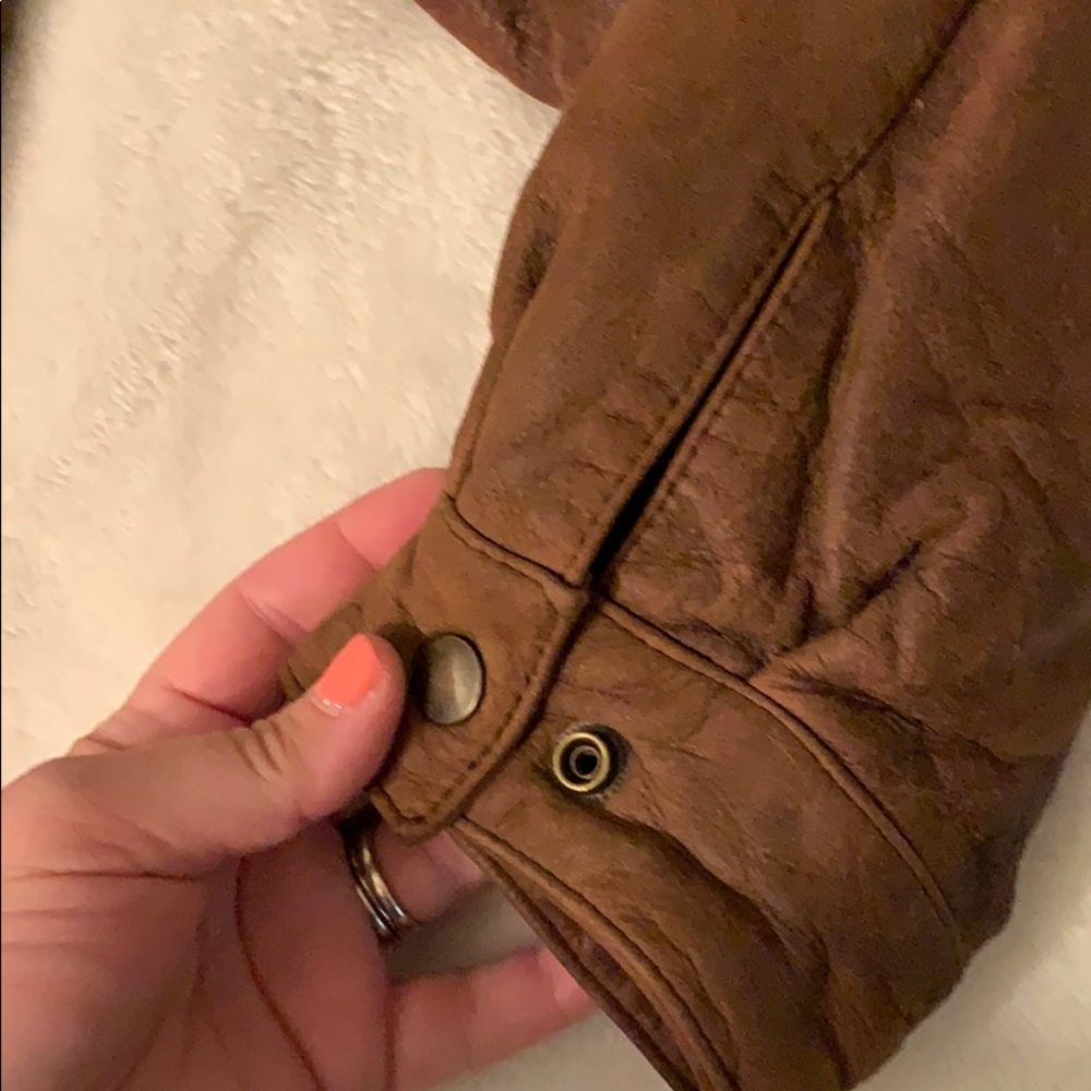 Leather bomber jacket - Picture 4 of 8